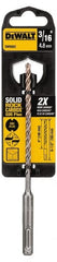 DeWALT - 3/16" Diam, SDS-Plus Shank, Carbide-Tipped Rotary & Hammer Drill Bit - Industrial Tool & Supply
