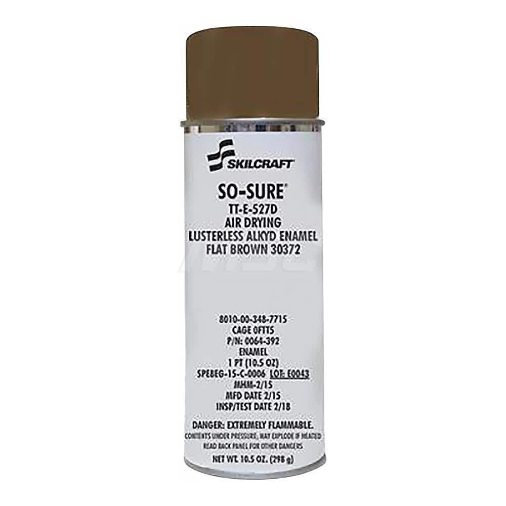 Ability One - Spray Paints; Type: Aerosol Enamel ; Finish: Flat ; Tack-free Dry Time (Minutes): 30 ; Recoat Dry Time (Hours): 48 ; Recoat Dry Time (Minutes): 120 - Exact Industrial Supply