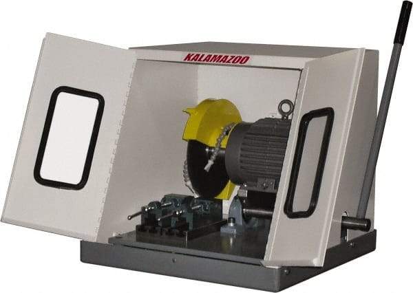 Kalamazoo - 10" Blade Diam, 5/8" Arbor Hole, Straight Chop & Cutoff Saw - 3,450 RPM, 2 hp, 220/440 Volts, 3 Phase - Industrial Tool & Supply