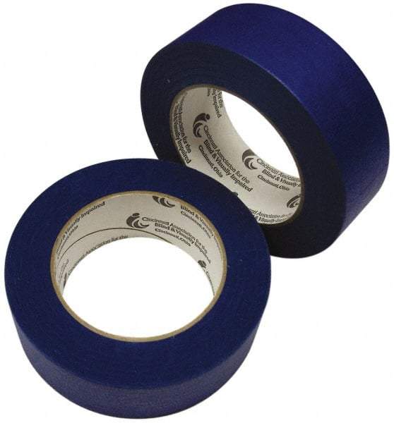 Ability One - 2" x 60 Yds Blue Duct Tape - 9 mil, Rubber Adhesive - Industrial Tool & Supply