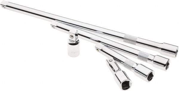 SK - 1/2" Drive Socket Extension Set - 5 Pieces, Includes 2, 3, 5, 10, 15" Lengths - Industrial Tool & Supply