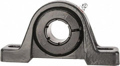 Browning - 1" ID, 5-1/2" OAL x 2-13/16" OAH Pillow Block - 1,651 Lb Static Cap, 2,801 Lb Dyn Cap, 4-1/8" Btw Mnt Hole Ctrs, 1-7/16" Base-to-Ctr Ht, Cast Iron - Industrial Tool & Supply