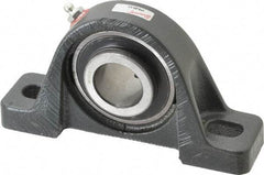 Browning - 1-1/4" ID, 6-3/4" OAL x 3-11/16" OAH Pillow Block Air Handling - 3,493 Lb Static Cap, 5,782 Lb Dyn Cap, 5" Btw Mnt Hole Ctrs, 1-7/8" Base-to-Ctr Ht, Cast Iron - Industrial Tool & Supply