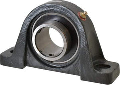 Browning - 1-15/16" ID, 8" OAL x 4-9/16" OAH Pillow Block Air Handling - 5,216 Lb Static Cap, 7,889 Lb Dyn Cap, 6-3/16" Btw Mnt Hole Ctrs, 2-1/4" Base-to-Ctr Ht, Cast Iron - Industrial Tool & Supply