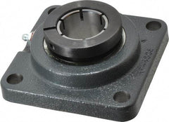 Browning - 1-7/16" ID, 4-5/8" OAL x 4-5/8" OAH 4-Bolt Flange - 4,467 Lb Static Cap, 7,340 Lb Dyn Cap, 3-5/8" Btw Mnt Hole Ctrs, Cast Iron - Industrial Tool & Supply