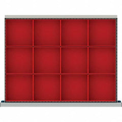 LISTA - 12-Compartment Drawer Divider Layout for 3.15" High Drawers - Industrial Tool & Supply