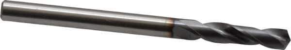 OSG - 5/32" 130° Spiral Flute Powdered Metal Screw Machine Drill Bit - TiCN Finish, Right Hand Cut, 22mm Flute Length, 54mm OAL, Standard Point, Straight Shank - Industrial Tool & Supply