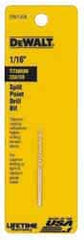 DeWALT - 7/16" Drill Bit, 3/8" Shank Diam, 135°, High Speed Steel Silver & Deming Reduced Shank Drill Bit - Industrial Tool & Supply
