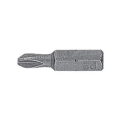 DeWALT - #2, Insert Standard Phillips Screwdriver Bit - 1/4" Drive, 1" OAL - Industrial Tool & Supply