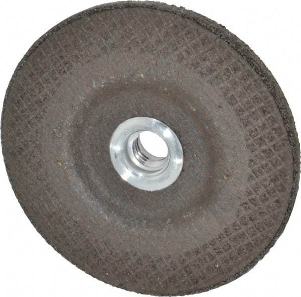 DeWALT - 24 Grit, 4-1/2" Wheel Diam, 1/4" Wheel Thickness, Type 27 Depressed Center Wheel - Aluminum Oxide, R Hardness, 13,300 Max RPM, Compatible with Angle Grinder - Industrial Tool & Supply