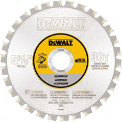 DeWALT - 5-3/8" Diam, 30 Tooth Wet & Dry Cut Saw Blade - Steel, Standard Round Arbor - Industrial Tool & Supply