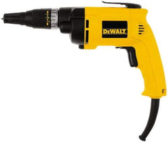 DeWALT - Pistol Grip Handle, 2,500 RPM, 132 In/Lb Torque, Electric Screwdriver - 1/4" Bit Holder, 120 Volts, 6.20 Amps - Industrial Tool & Supply