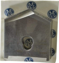 Allied Machine and Engineering - 2-17/32" Diam x 7/16" Thick, Seat Code E, 130° Included Angle Spade Drill Insert - Uncoated Powdered Metal, Powdered Metal, Series E - Industrial Tool & Supply