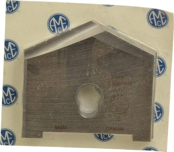 Allied Machine and Engineering - 3-1/16" Diam x 5/16" Thick, Seat Code E, 130° Included Angle Spade Drill Insert - Uncoated Powdered Metal, Powdered Metal, Series E - Industrial Tool & Supply