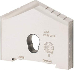 Allied Machine and Engineering - 3-3/8" Diam x 7/16" Thick, Seat Code E, 130° Included Angle Spade Drill Insert - Uncoated Powdered Metal, Powdered Metal, Series E - Industrial Tool & Supply