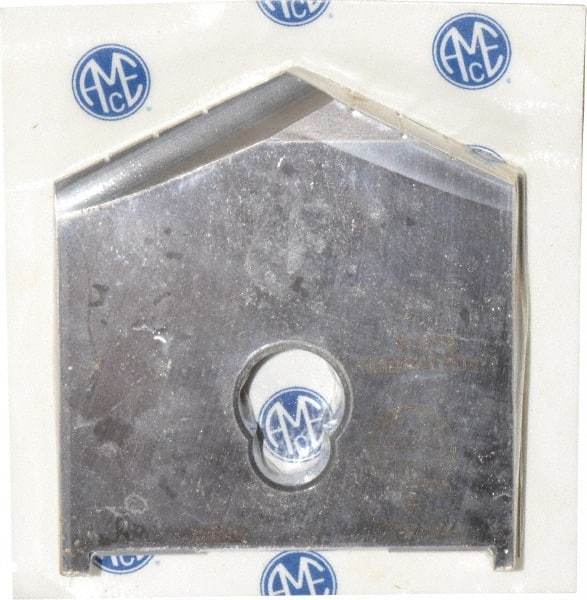 Allied Machine and Engineering - 3-1/16" Diam x 3/8" Thick, Seat Code F, 130° Included Angle Spade Drill Insert - Uncoated Powdered Metal, Powdered Metal, Series F - Industrial Tool & Supply