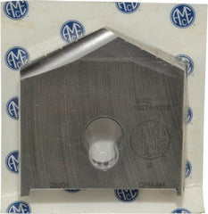 Allied Machine and Engineering - 3-1/2" Diam x 3/8" Thick, Seat Code G, 130° Included Angle Spade Drill Insert - Uncoated Powdered Metal, Powdered Metal, Series G - Industrial Tool & Supply