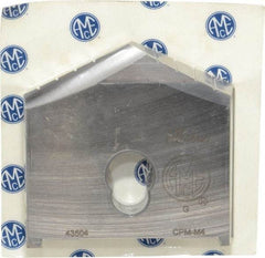 Allied Machine and Engineering - 3-5/8" Diam x 7/16" Thick, Seat Code G, 130° Included Angle Spade Drill Insert - Uncoated Powdered Metal, Powdered Metal, Series G - Industrial Tool & Supply