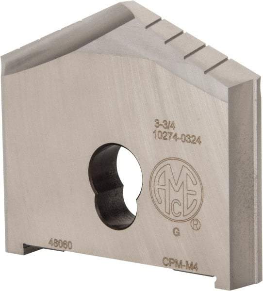Allied Machine and Engineering - 3-3/4" Diam x 3/8" Thick, Seat Code G, 130° Included Angle Spade Drill Insert - Uncoated Powdered Metal, Powdered Metal, Series G - Industrial Tool & Supply