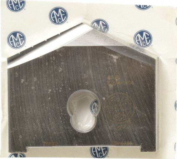 Allied Machine and Engineering - 4-1/8" Diam x 7/16" Thick, Seat Code G, 130° Included Angle Spade Drill Insert - Uncoated Powdered Metal, Powdered Metal, Series G - Industrial Tool & Supply
