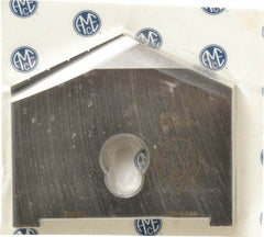 Allied Machine and Engineering - 4-1/8" Diam x 7/16" Thick, Seat Code G, 130° Included Angle Spade Drill Insert - Uncoated Powdered Metal, Powdered Metal, Series G - Industrial Tool & Supply