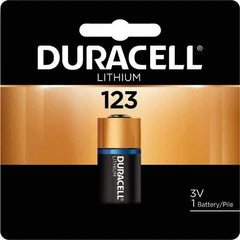Duracell - Size 123A, Lithium, 6 Pack, Standard Battery - 3 Volts - Industrial Tool & Supply
