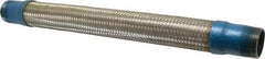 Mason Ind. - 1-1/4" Pipe, Braided Stainless Steel Single Arch Hose Pipe Expansion Joint - 18" Long, 500 Max psi, Male NPT - Industrial Tool & Supply