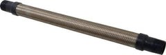 Mason Ind. - 1" Pipe, Braided Stainless Steel Single Arch Hose Pipe Expansion Joint - 18" Long, 580 Max psi, Male NPT - Industrial Tool & Supply