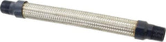Mason Ind. - 3/4" Pipe, Braided Stainless Steel Single Arch Hose Pipe Expansion Joint - 12" Long, 700 Max psi, Male NPT - Industrial Tool & Supply