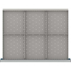 LISTA - 6-Compartment Drawer Divider Layout for 3.15" High Drawers - Industrial Tool & Supply