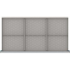 LISTA - 6-Compartment Drawer Divider Layout for 3.15" High Drawers - Industrial Tool & Supply