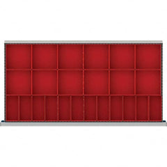LISTA - 24-Compartment Drawer Divider Layout for 3.15" High Drawers - Industrial Tool & Supply