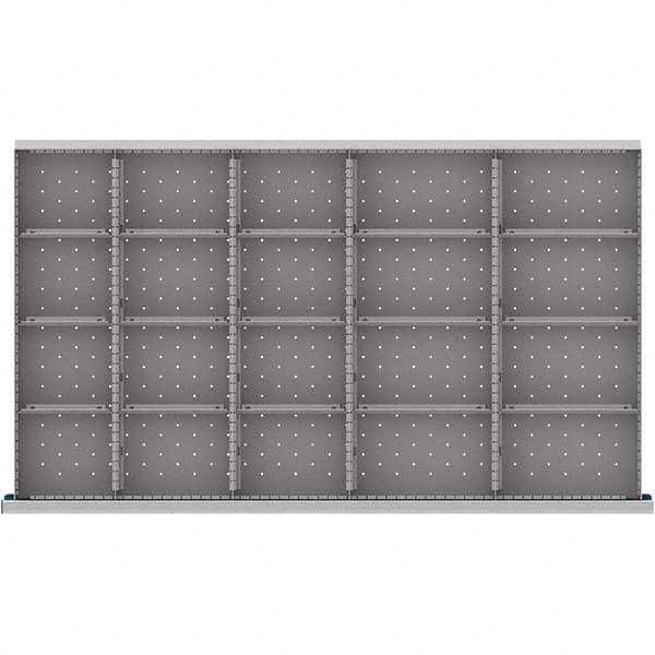LISTA - 20-Compartment Drawer Divider Layout for 3.15" High Drawers - Industrial Tool & Supply