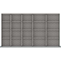 LISTA - 20-Compartment Drawer Divider Layout for 3.15" High Drawers - Industrial Tool & Supply
