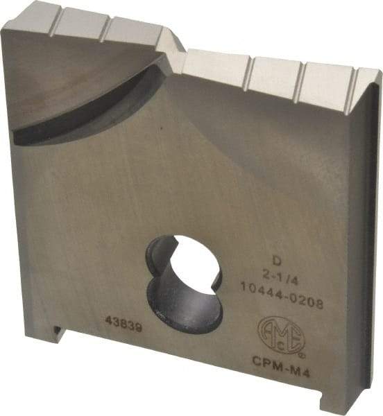 Allied Machine and Engineering - 2-1/4" Diam x 3/8" Thick, Seat Code D, Flat Bottom Spade Drill Insert - Uncoated Powdered Metal, Powdered Metal, Series D - Industrial Tool & Supply