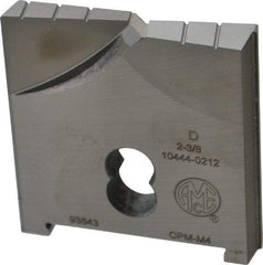Allied Machine and Engineering - 2-3/8" Diam x 3/8" Thick, Seat Code D, Flat Bottom Spade Drill Insert - Uncoated Powdered Metal, Powdered Metal, Series D - Industrial Tool & Supply