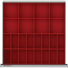 LISTA - 24-Compartment Drawer Divider Layout for 3.15" High Drawers - Industrial Tool & Supply