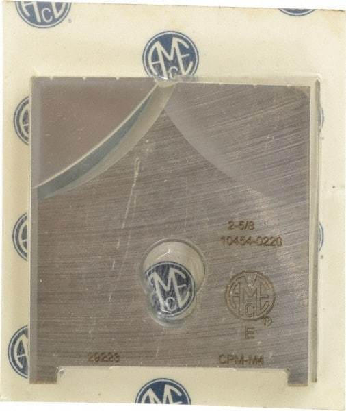 Allied Machine and Engineering - 2-5/8" Diam x 7/16" Thick, Seat Code E, Flat Bottom Spade Drill Insert - Uncoated Powdered Metal, Powdered Metal, Series E - Industrial Tool & Supply