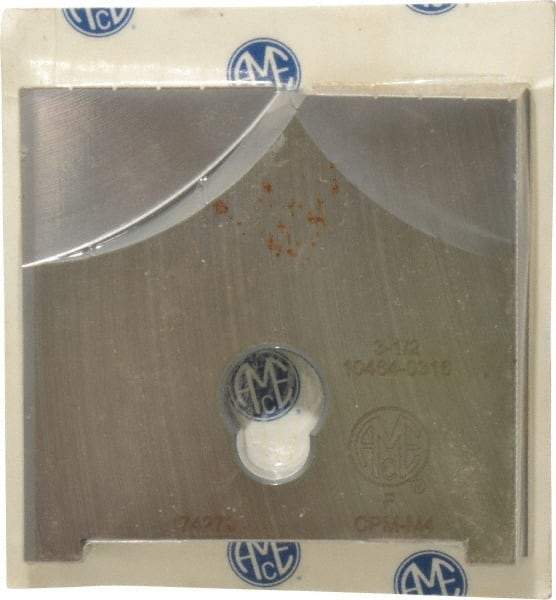 Allied Machine and Engineering - 3-1/2" Diam x 1/2" Thick, Seat Code F, Flat Bottom Spade Drill Insert - Uncoated Powdered Metal, Powdered Metal, Series F - Industrial Tool & Supply