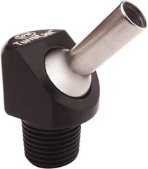 QPM Products - 0.16" ID x .50" L Coolant Hose Nozzle - 1/8" NPT, Use with CNC Lathes - Industrial Tool & Supply