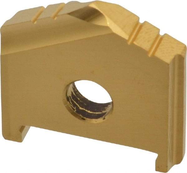 Allied Machine and Engineering - 1" Diam x 3/16" Thick, Seat Code A, 130° Included Angle Spade Drill Insert - TiN Coated, High Speed Steel, Series A - Industrial Tool & Supply