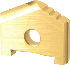 Allied Machine and Engineering - 1-5/32" Diam x 3/16" Thick, Seat Code A, 130° Included Angle Spade Drill Insert - TiN Coated, High Speed Steel, Series A - Industrial Tool & Supply