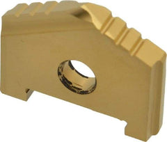 Allied Machine and Engineering - 1-3/16" Diam x 3/16" Thick, Seat Code A, 130° Included Angle Spade Drill Insert - TiN Coated, High Speed Steel, Series A - Industrial Tool & Supply