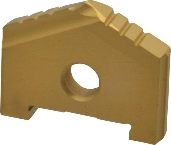 Allied Machine and Engineering - 1-7/32" Diam x 3/16" Thick, Seat Code A, 130° Included Angle Spade Drill Insert - TiN Coated, High Speed Steel, Series A - Industrial Tool & Supply