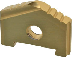 Allied Machine and Engineering - 1-1/4" Diam x 5/8" Thick, Seat Code A, 130° Included Angle Spade Drill Insert - TiN Coated, High Speed Steel, Series A - Industrial Tool & Supply