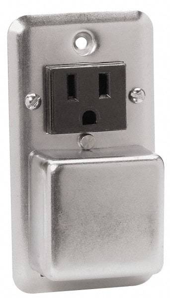 Cooper Bussmann - 125 VAC/VDC, Indicating Fuse Cover - For Use with 2-1/4 Inch Handy Boxes, FUSTAT Plug Fuses and FUSTRON Plug Fuses - Industrial Tool & Supply