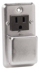 Cooper Bussmann - 125 VAC/VDC, Indicating Fuse Cover - For Use with 2-1/4 Inch Handy Boxes, FUSTAT Plug Fuses and FUSTRON Plug Fuses - Industrial Tool & Supply