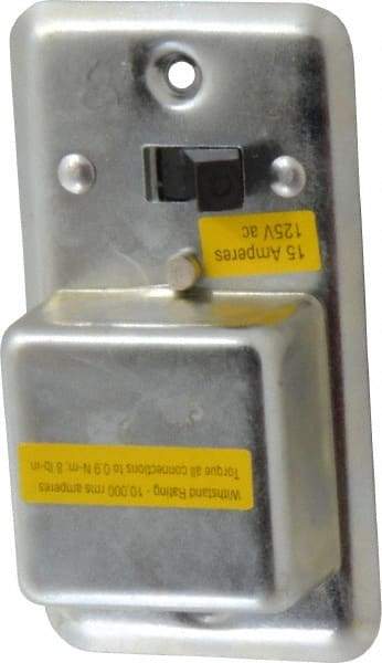 Cooper Bussmann - 125 VAC, Indicating Fuse Cover - For Use with 2-1/4 Inch Handy Boxes, FUSTAT Plug Fuses and FUSTRON Plug Fuses - Industrial Tool & Supply