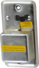 Cooper Bussmann - 125 VAC, Indicating Fuse Cover - For Use with 2-1/4 Inch Handy Boxes, FUSTAT Plug Fuses and FUSTRON Plug Fuses - Industrial Tool & Supply