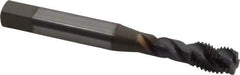 OSG - 5/16-24 UNF 3 Flute 3B Modified Bottoming Spiral Flute Tap - Vanadium High Speed Steel, TiCN Finish, 2-23/32" OAL, Right Hand Flute, Right Hand Thread, H3, Series EXOTAP VA3 - Exact Industrial Supply